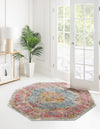 Caribbean Breeze Collection Area Rug -  Vieques Octagon Light Blue  lifestyle 53