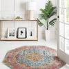 Caribbean Breeze Collection Area Rug -  Vieques Octagon Light Blue  lifestyle 141