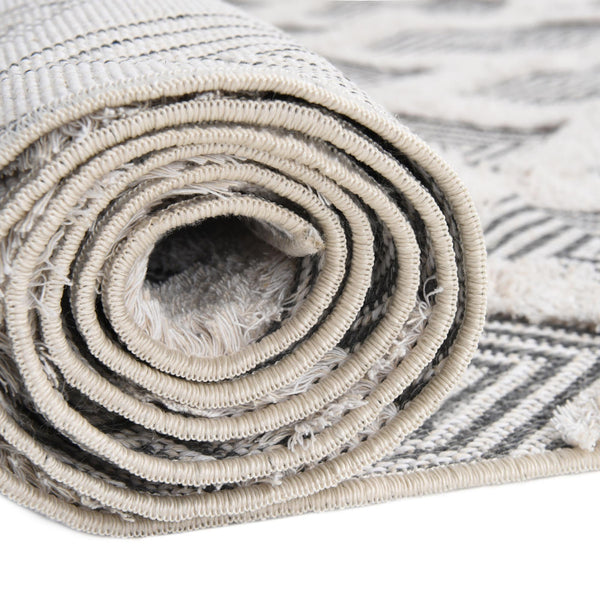 Marbella Meadows Collection Area Rug - Sierra Rectangle Anthracite Gray  lifestyle 47