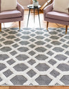 Marbella Meadows Collection Area Rug - Sierra Rectangle Black  lifestyle 17