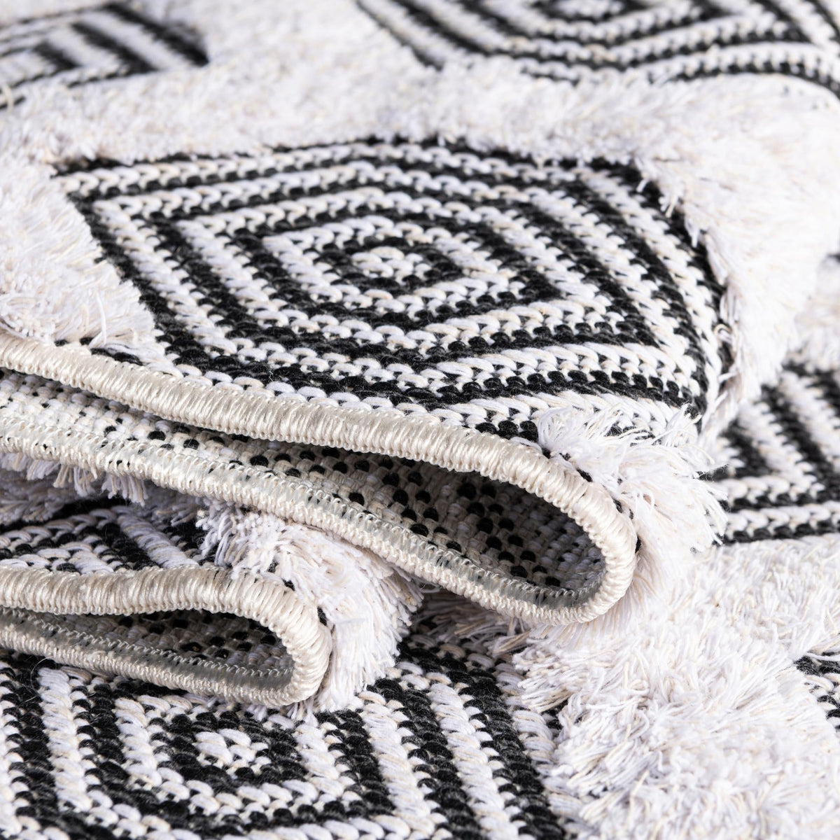 Marbella Meadows Collection Area Rug - Sierra Rectangle Black  lifestyle 22