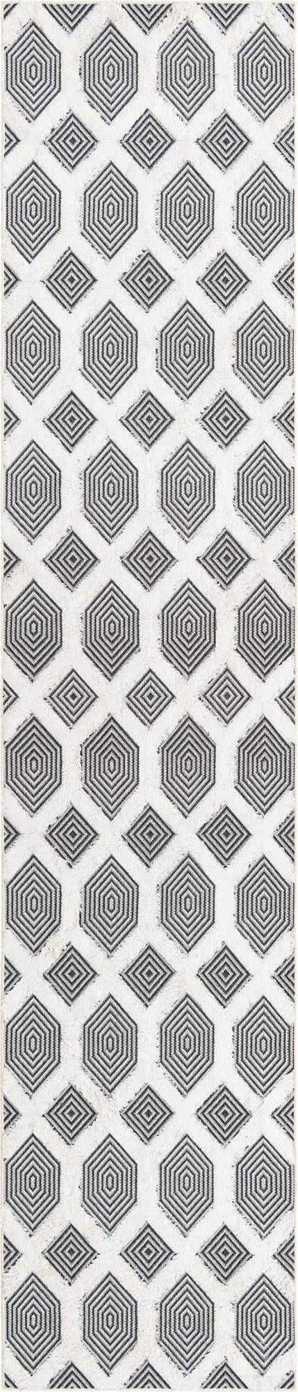 Marbella Meadows Collection Area Rug - Sierra Runner Black  lifestyle 67