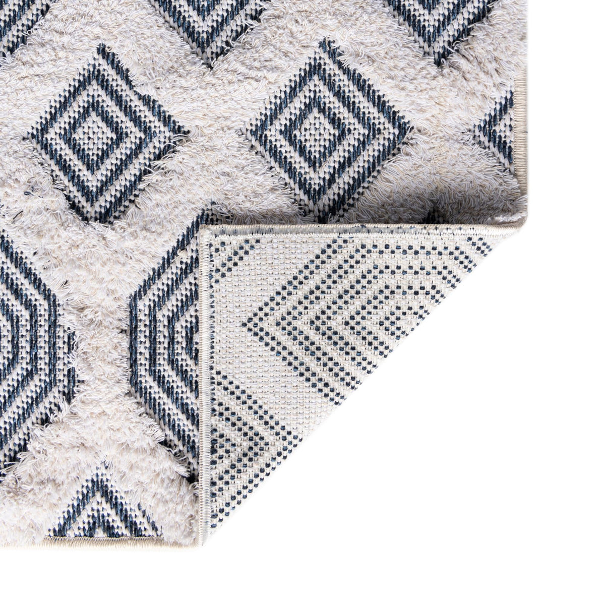 Marbella Meadows Collection Area Rug - Sierra Rectangle Navy Blue  lifestyle 49