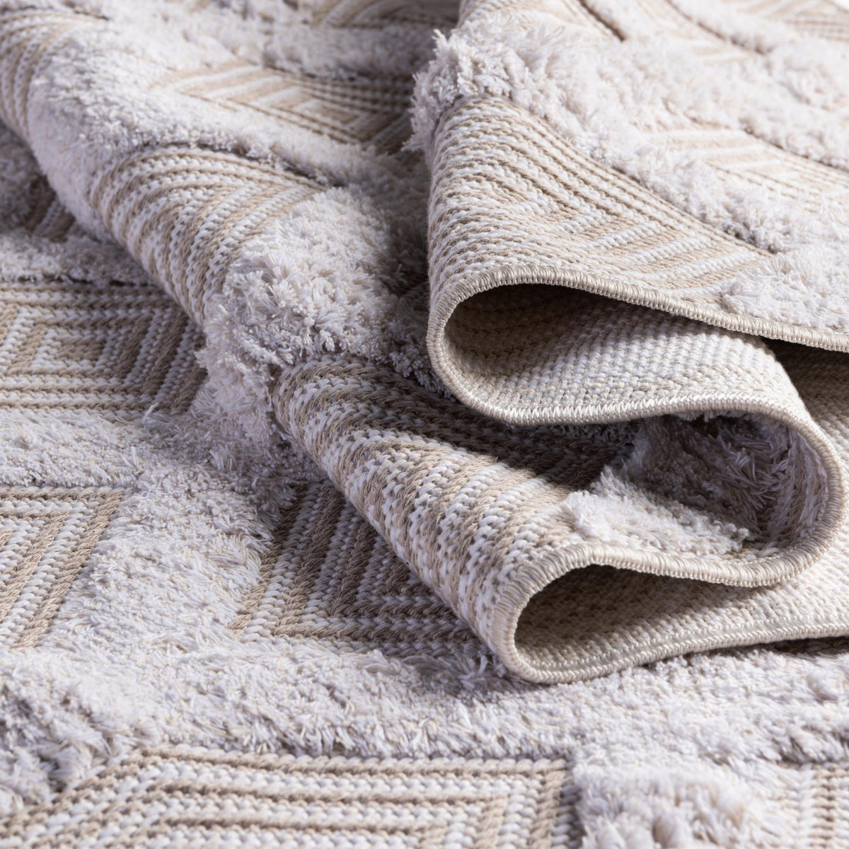 Marbella Meadows Collection Area Rug - Sierra Rectangle Beige  lifestyle 48