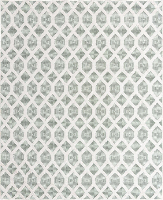 Marbella Meadows Collection Area Rug - Sierra Rectangle Green Main