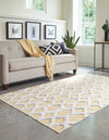 Marbella Meadows Collection Area Rug - Sierra Rectangle Yellow  lifestyle 15