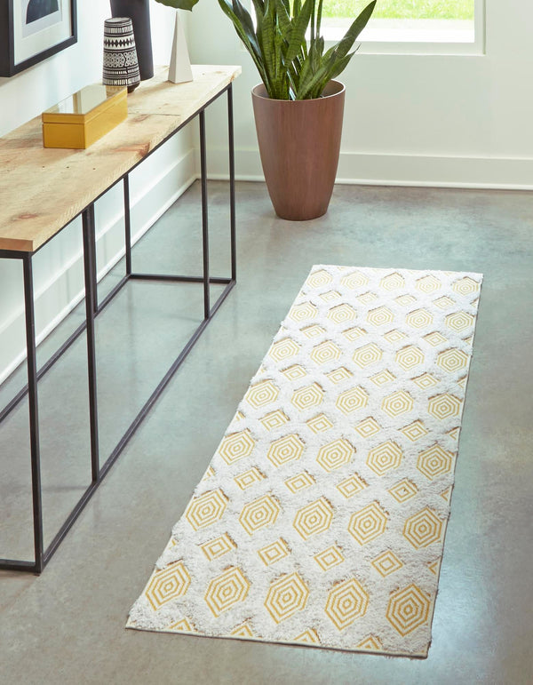 Marbella Meadows Collection Area Rug - Sierra Runner Yellow  lifestyle 72