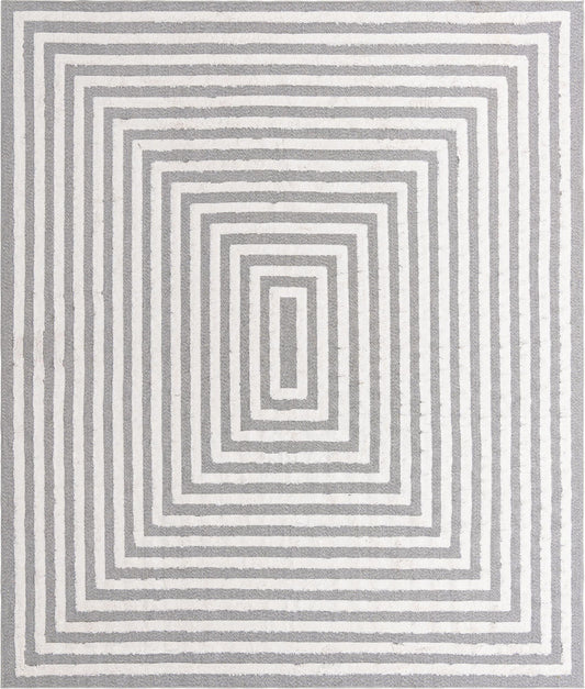 Marbella Meadows Collection Area Rug -  Costa Rectangle Anthracite Gray Main