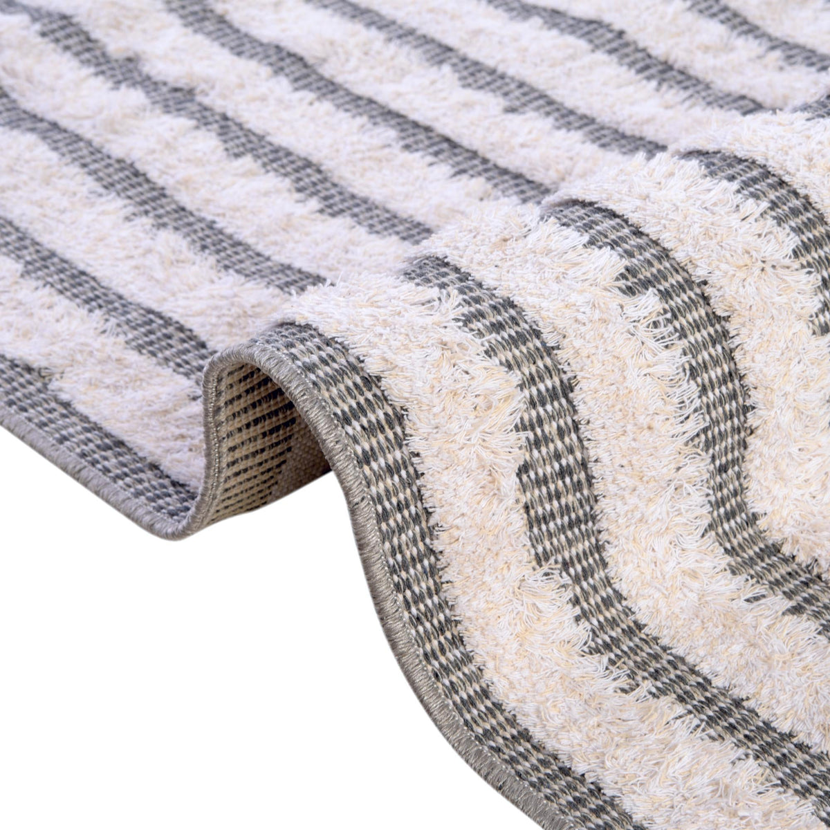 Marbella Meadows Collection Area Rug -  Costa Rectangle Anthracite Gray  lifestyle 32