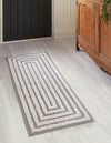 Marbella Meadows Collection Area Rug -  Costa Runner Anthracite Gray  lifestyle 77