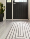 Marbella Meadows Collection Area Rug -  Costa Runner Anthracite Gray  lifestyle 84