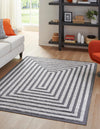 Marbella Meadows Collection Area Rug -  Costa Rectangle Black  lifestyle 9