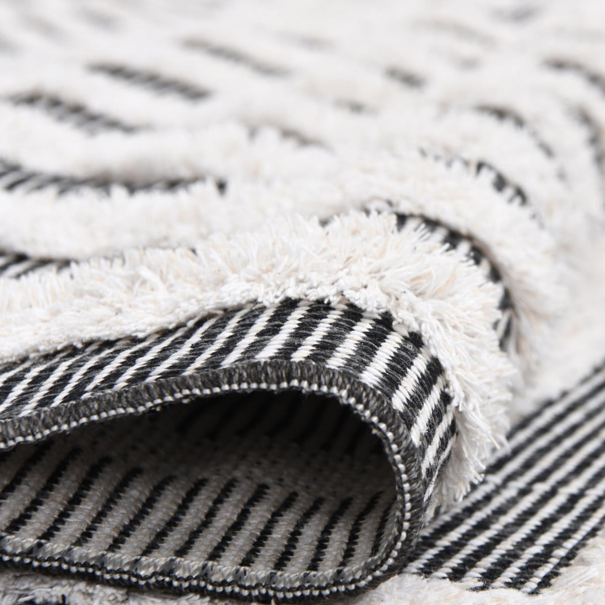 Marbella Meadows Collection Area Rug -  Costa Rectangle Black  lifestyle 34