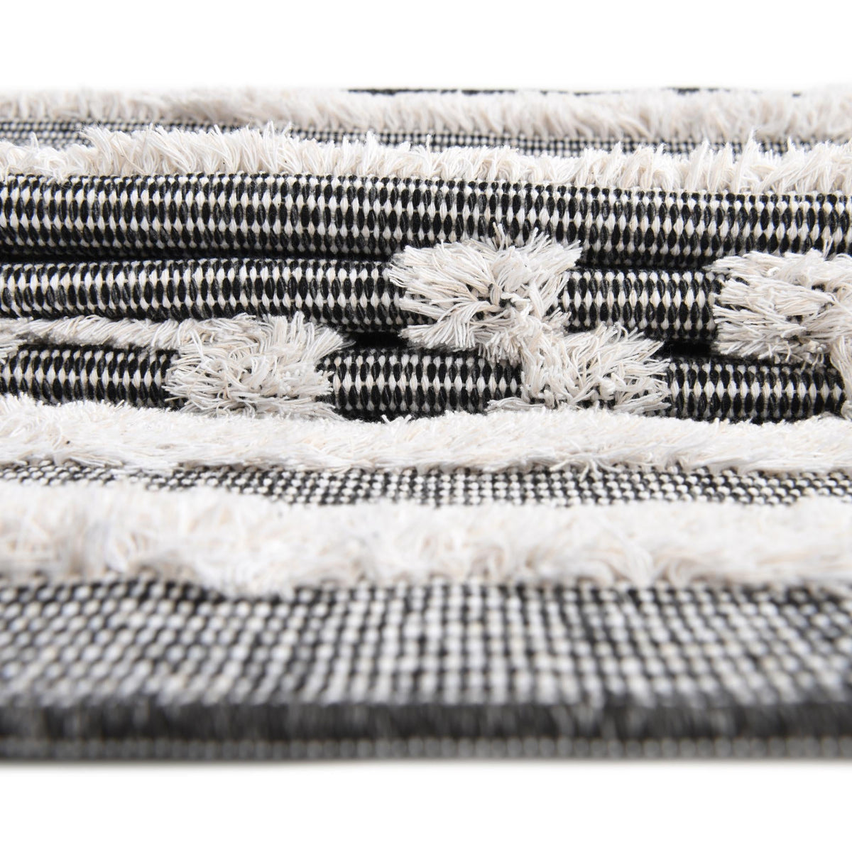 Marbella Meadows Collection Area Rug -  Costa Rectangle Black  lifestyle 72