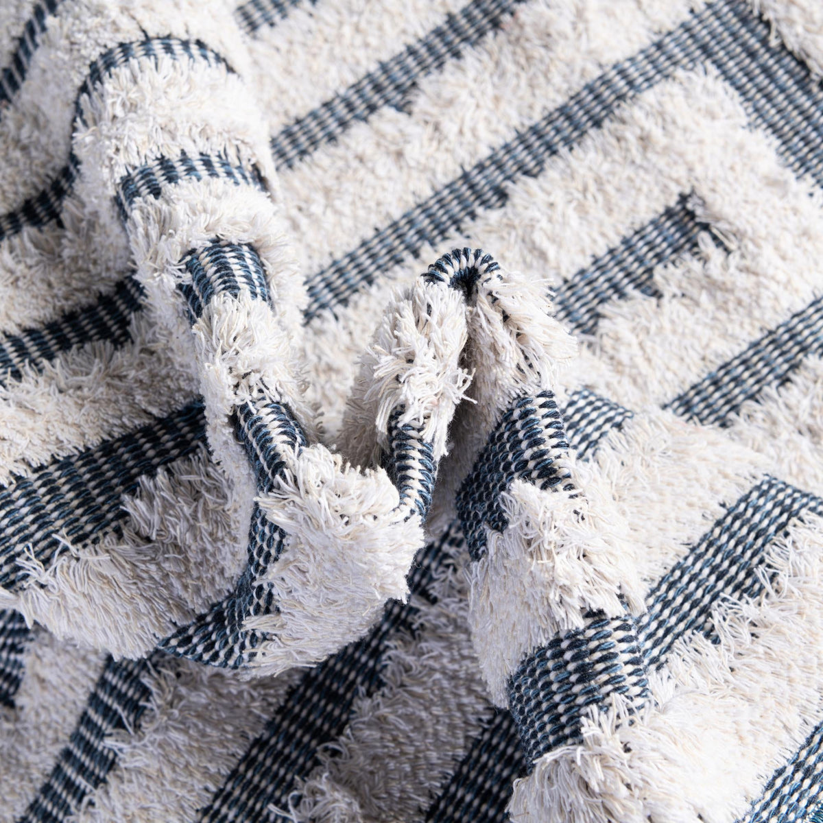 Marbella Meadows Collection Area Rug -  Costa Rectangle Navy Blue  lifestyle 23