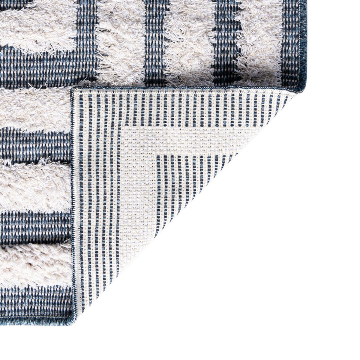 Marbella Meadows Collection Area Rug -  Costa Rectangle Navy Blue  lifestyle 27
