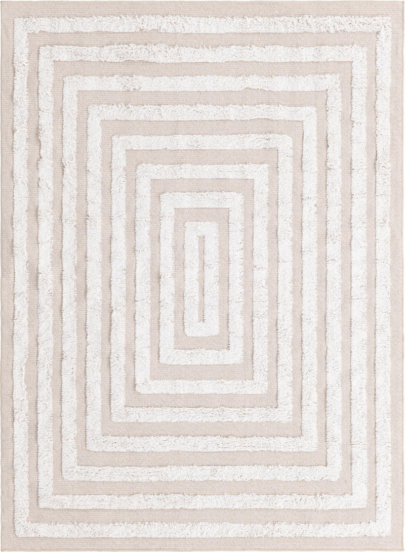 Marbella Meadows Collection Area Rug -  Costa Rectangle Beige  lifestyle 4