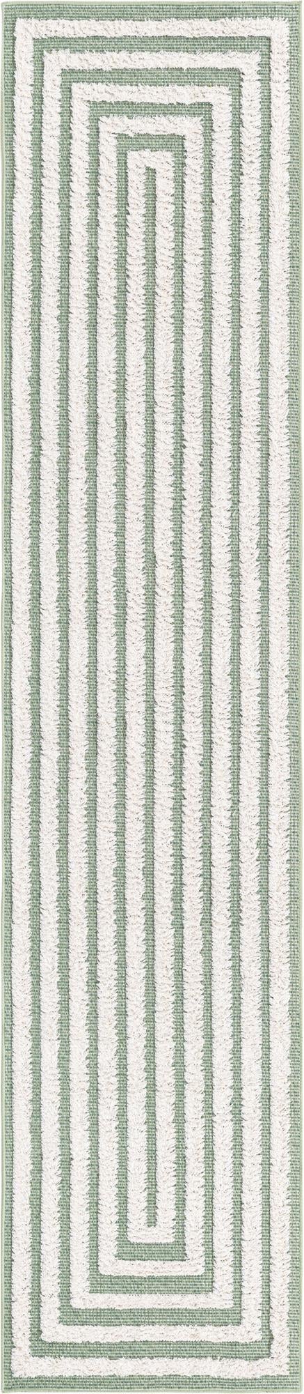 Marbella Meadows Collection Area Rug -  Costa Runner Green  lifestyle 81
