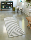 Marbella Meadows Collection Area Rug -  Costa Runner Green  lifestyle 80