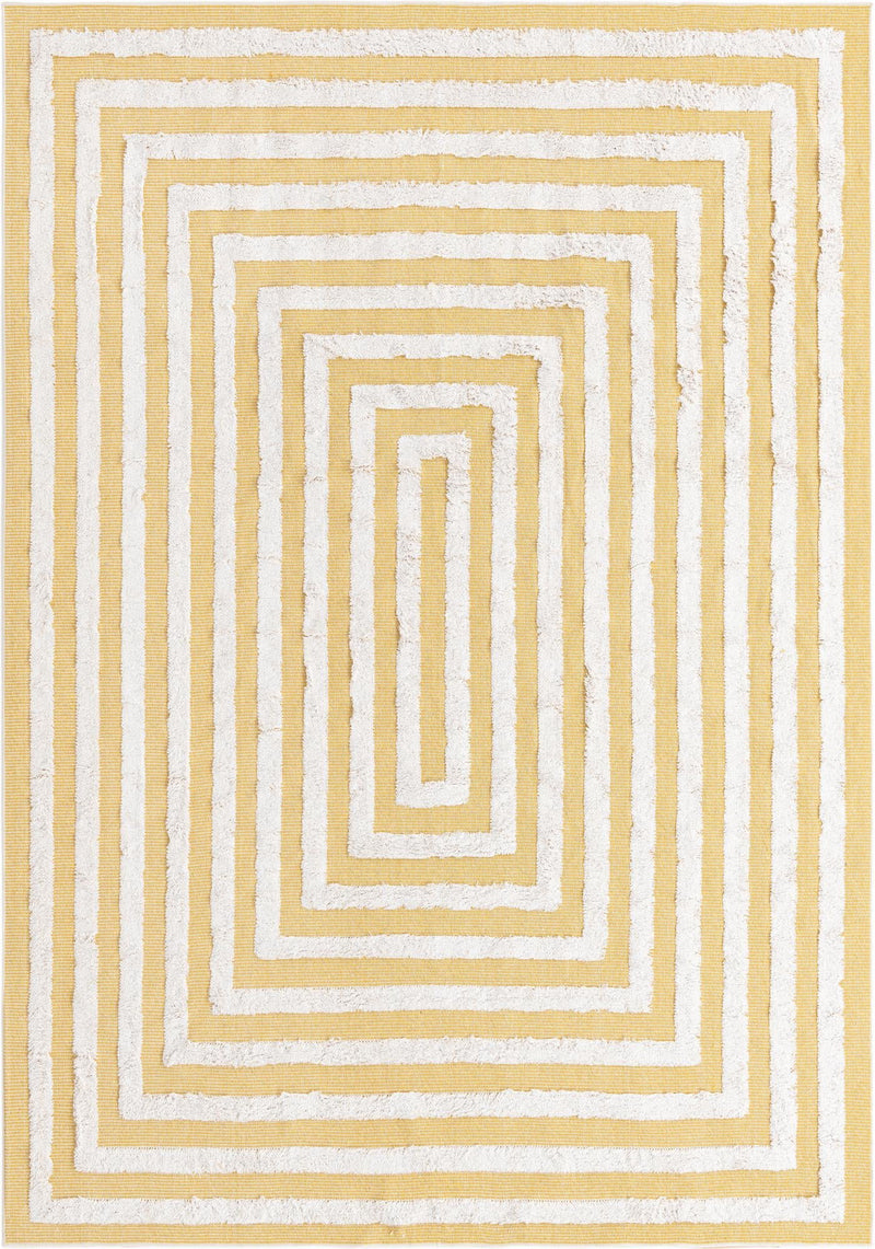 Marbella Meadows Collection Area Rug -  Costa Rectangle Yellow  lifestyle 2