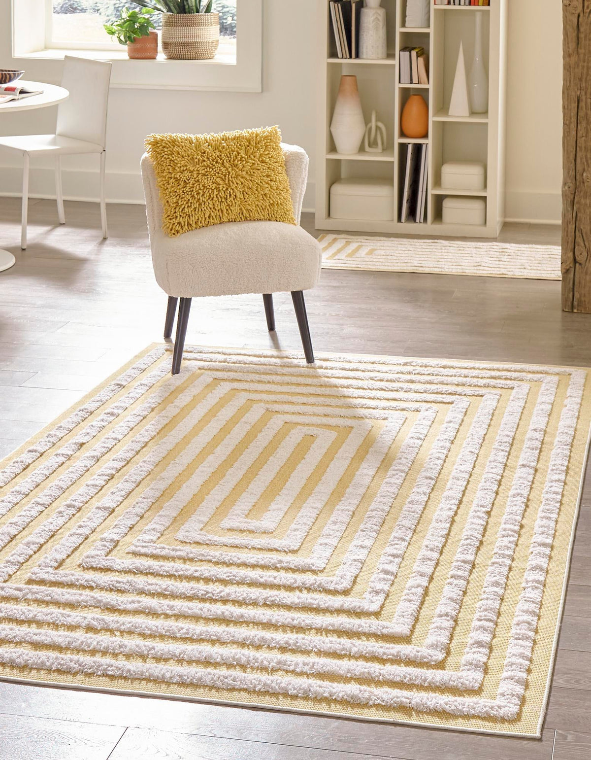 Marbella Meadows Collection Area Rug -  Costa Rectangle Yellow  lifestyle 6