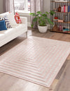 Marbella Meadows Collection Area Rug -  Costa Rectangle Pink  lifestyle 11