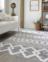 Marbella Meadows Collection Area Rug -  Solana Rectangle Anthracite Gray  lifestyle 13