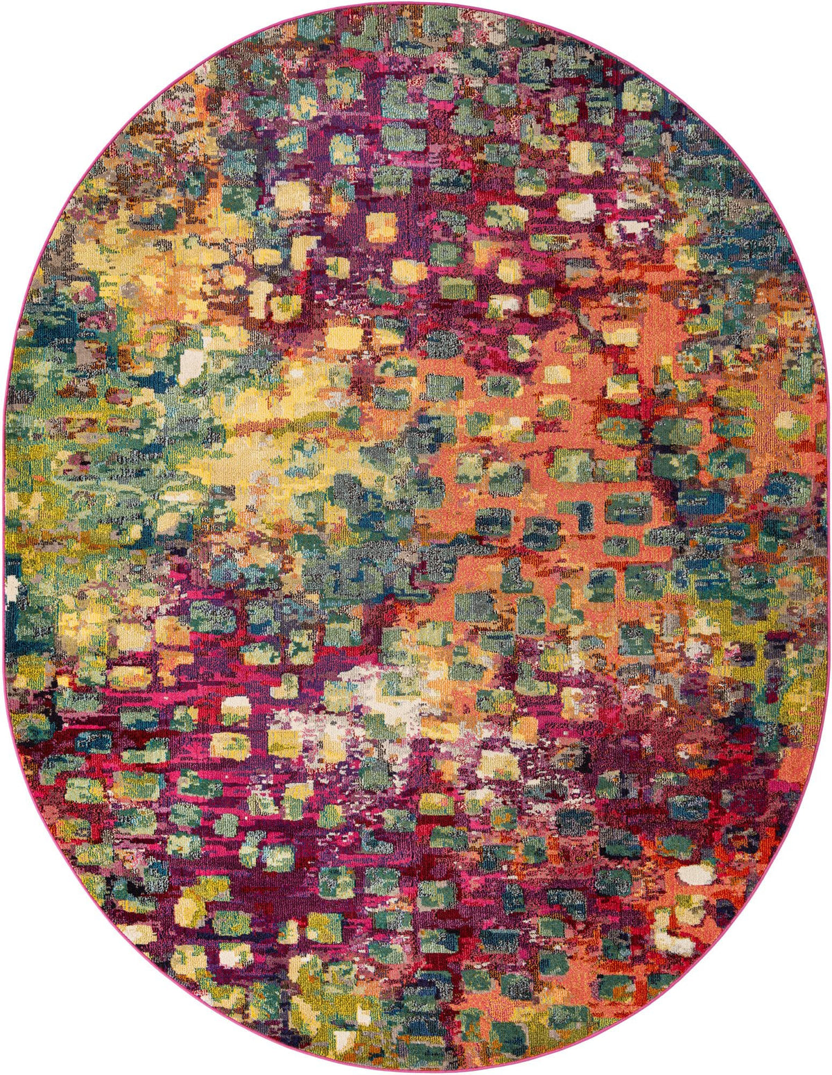 Sevilla Splendor Collection Area Rug - Alcazar Oval Multi  lifestyle 72