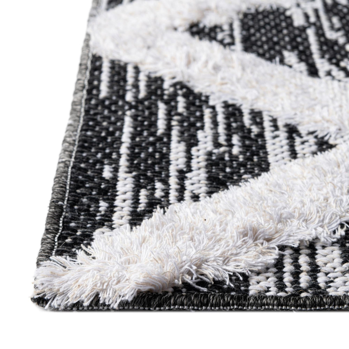 Marbella Meadows Collection Area Rug -  Solana Rectangle Black  lifestyle 28