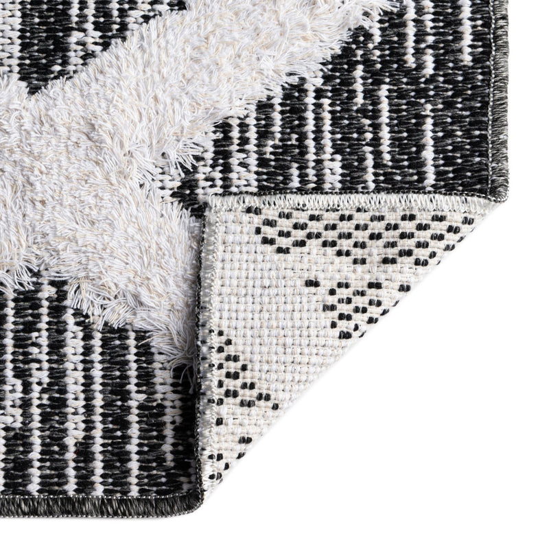 Marbella Meadows Collection Area Rug -  Solana Rectangle Black  lifestyle 35