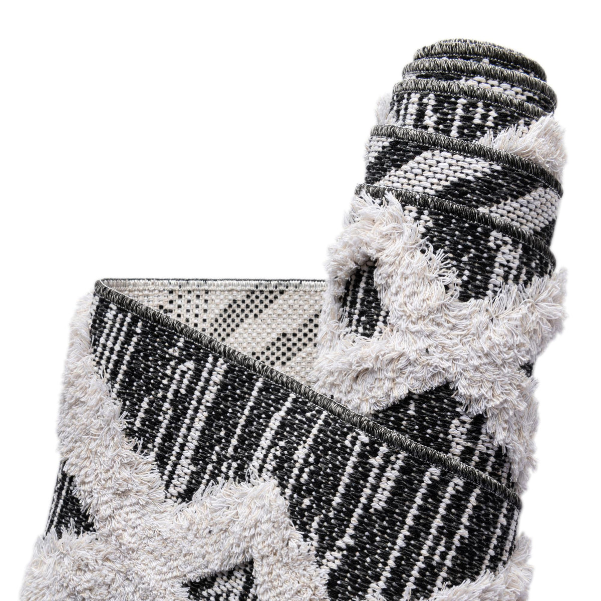 Marbella Meadows Collection Area Rug -  Solana Rectangle Black  lifestyle 39