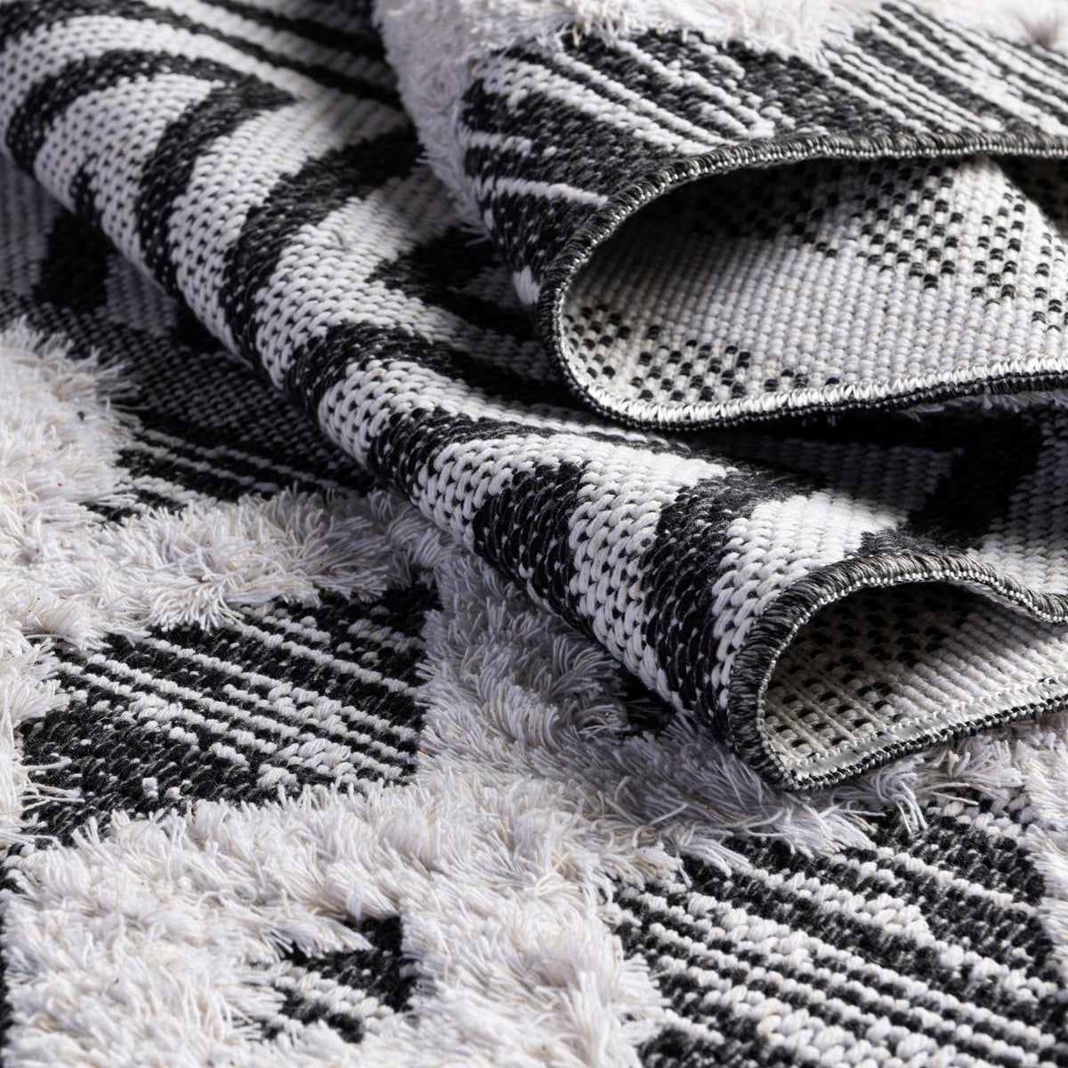 Marbella Meadows Collection Area Rug -  Solana Rectangle Black  lifestyle 43