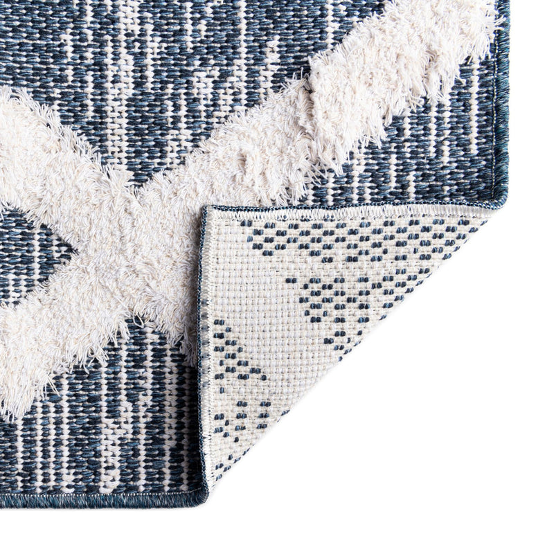 Marbella Meadows Collection Area Rug -  Solana Rectangle Navy Blue  lifestyle 23
