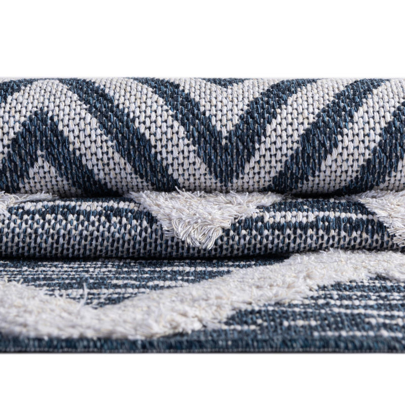 Marbella Meadows Collection Area Rug -  Solana Rectangle Navy Blue  lifestyle 28
