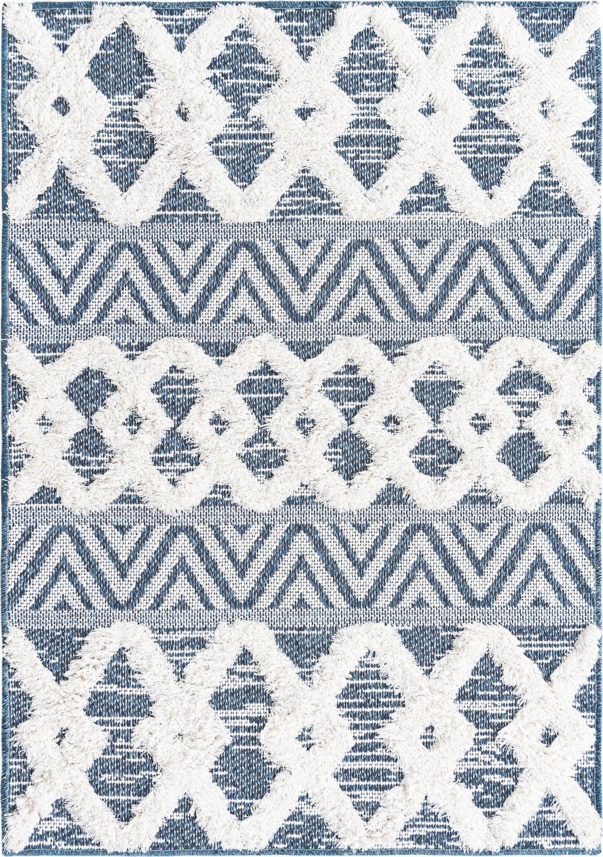 Marbella Meadows Collection Area Rug -  Solana Rectangle Navy Blue  lifestyle 3