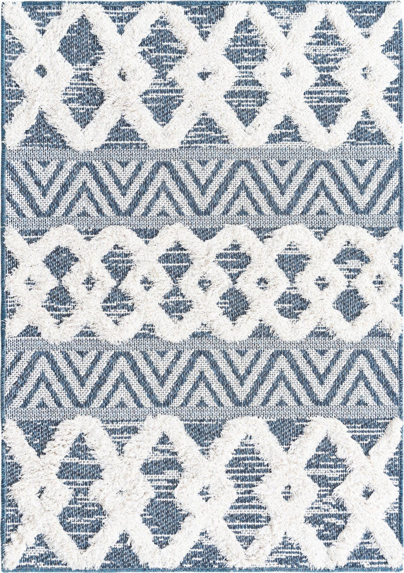 Marbella Meadows Collection Area Rug -  Solana Rectangle Navy Blue  lifestyle 3