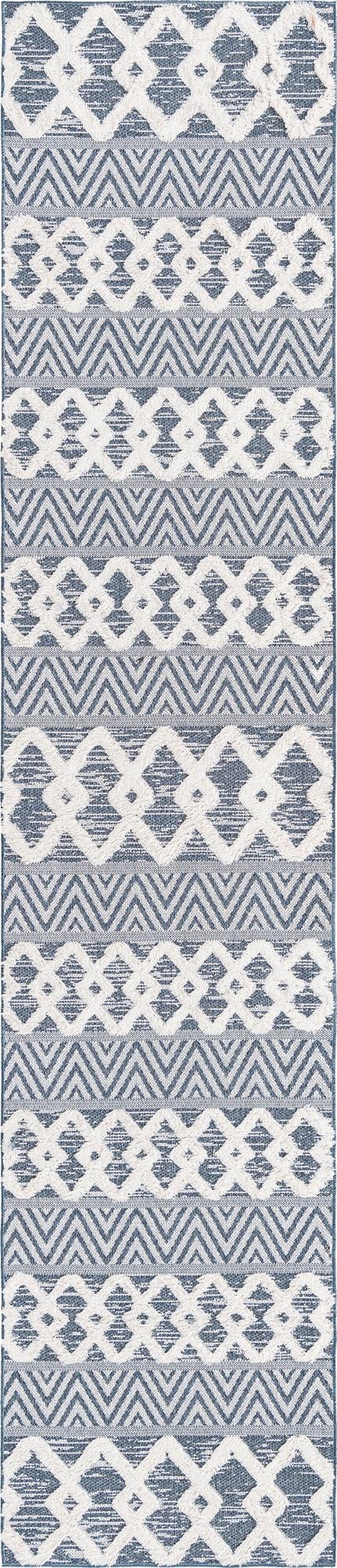 Marbella Meadows Collection Area Rug -  Solana Runner Navy Blue  lifestyle 51