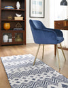 Marbella Meadows Collection Area Rug -  Solana Runner Navy Blue  lifestyle 58