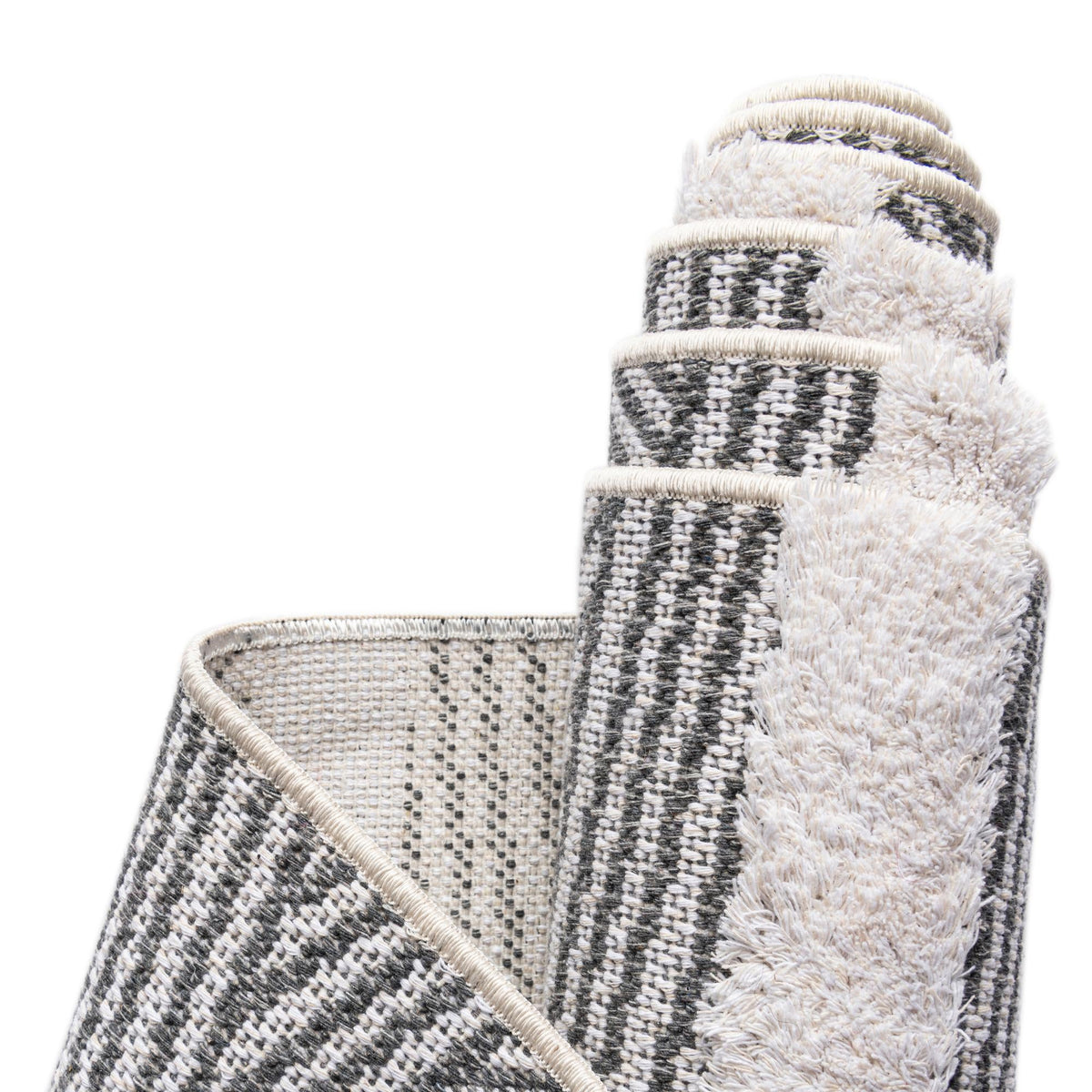 Marbella Meadows Collection Area Rug -  Alhambra Rectangle Anthracite Gray  lifestyle 29