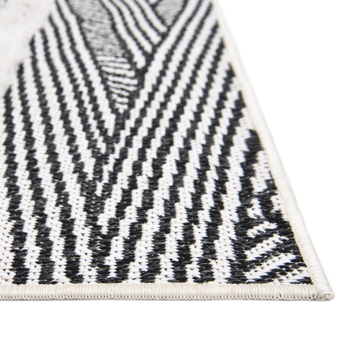 Marbella Meadows Collection Area Rug -  Alhambra Rectangle Black  lifestyle 27