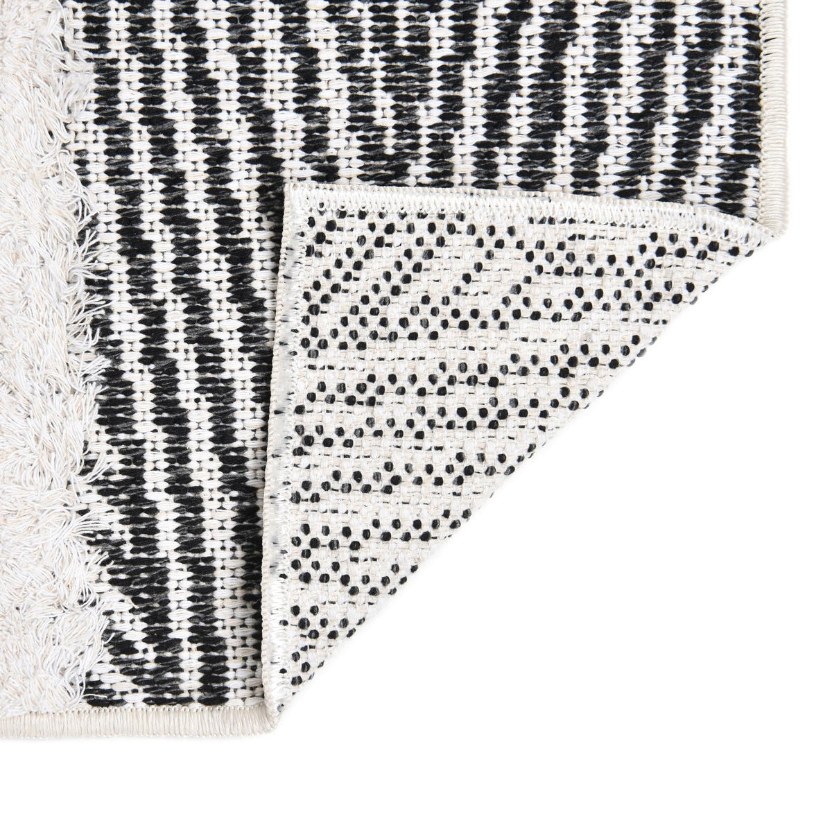 Marbella Meadows Collection Area Rug -  Alhambra Rectangle Black  lifestyle 35