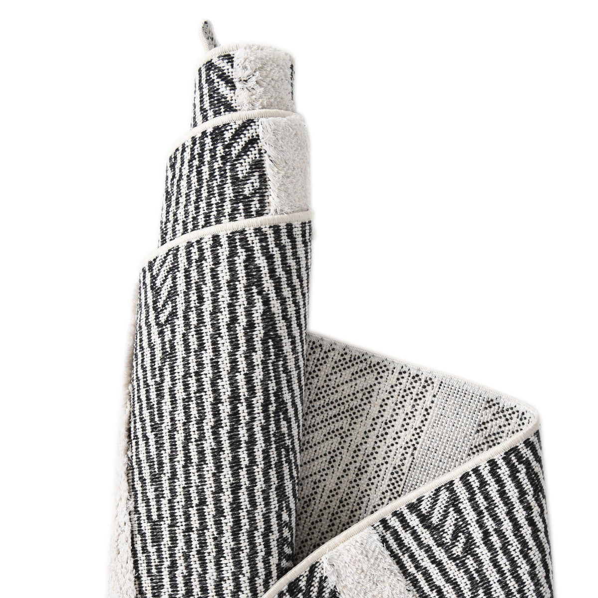 Marbella Meadows Collection Area Rug -  Alhambra Rectangle Black  lifestyle 42