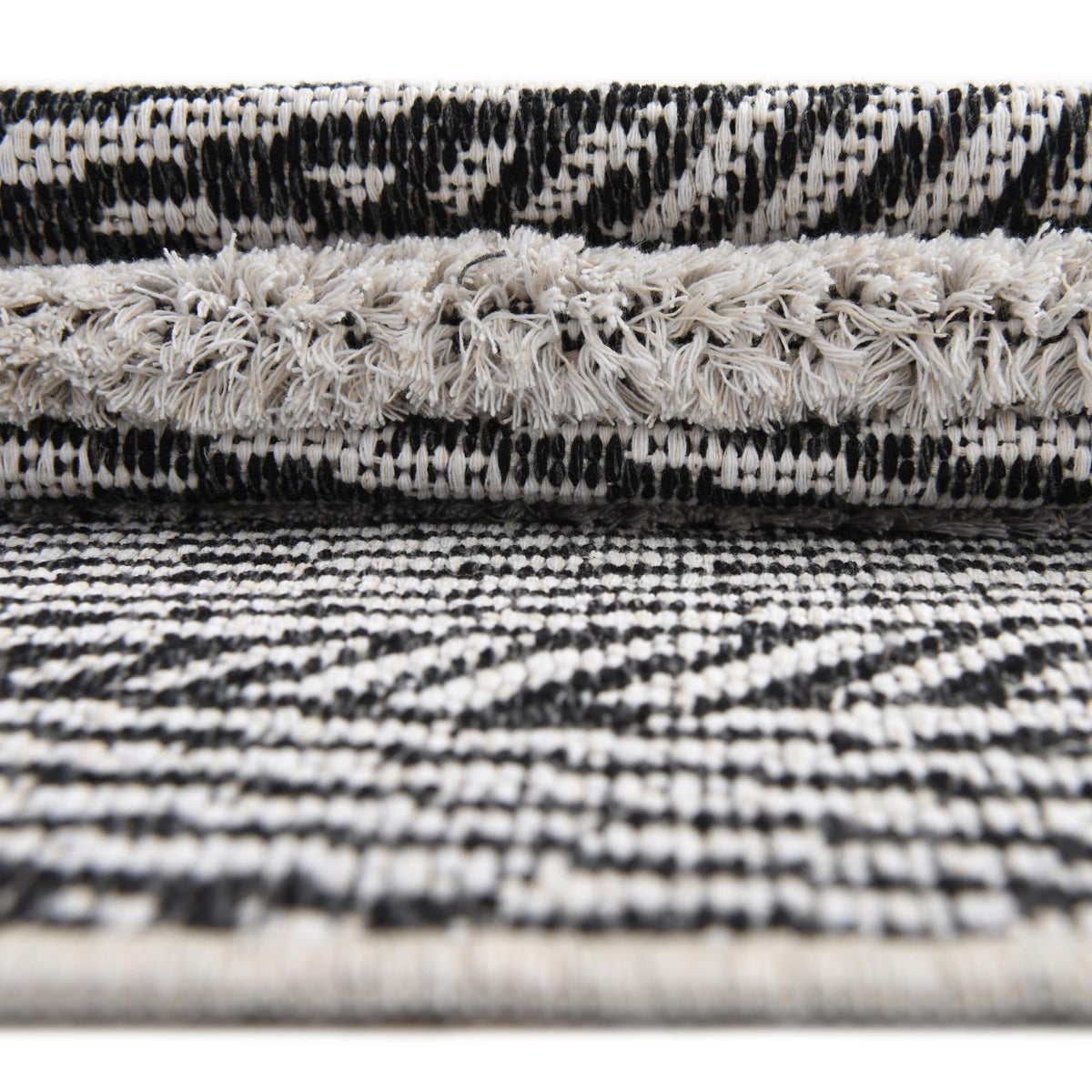 Marbella Meadows Collection Area Rug -  Alhambra Rectangle Black  lifestyle 54