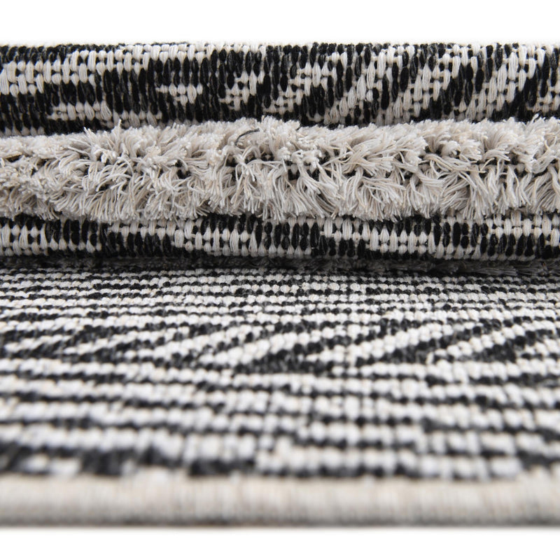 Marbella Meadows Collection Area Rug -  Alhambra Rectangle Black  lifestyle 54