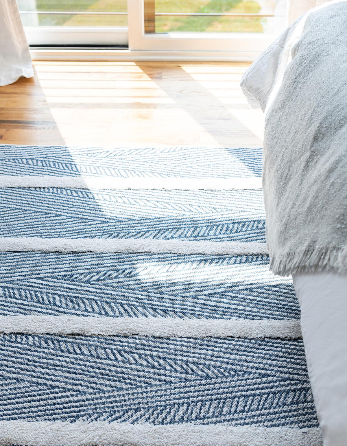 Marbella Meadows Collection Area Rug -  Alhambra Rectangle Navy Blue  lifestyle 17