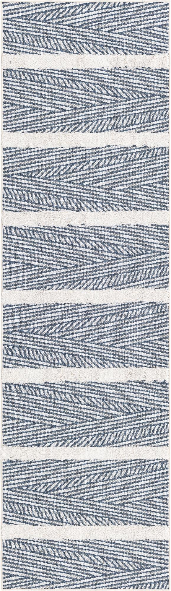 Marbella Meadows Collection Area Rug -  Alhambra Runner Navy Blue  lifestyle 38