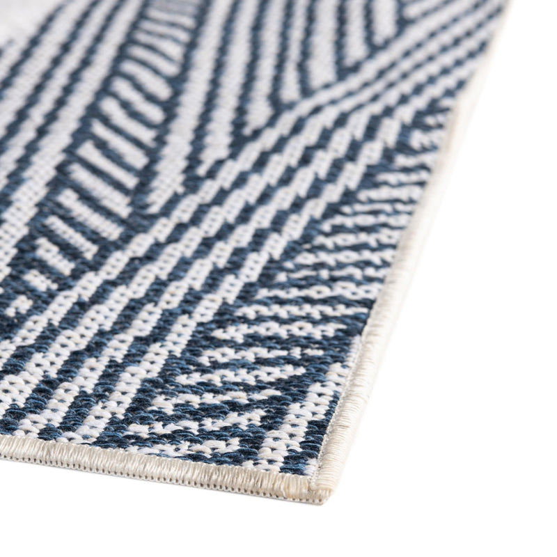 Marbella Meadows Collection Area Rug -  Alhambra Runner Navy Blue  lifestyle 50