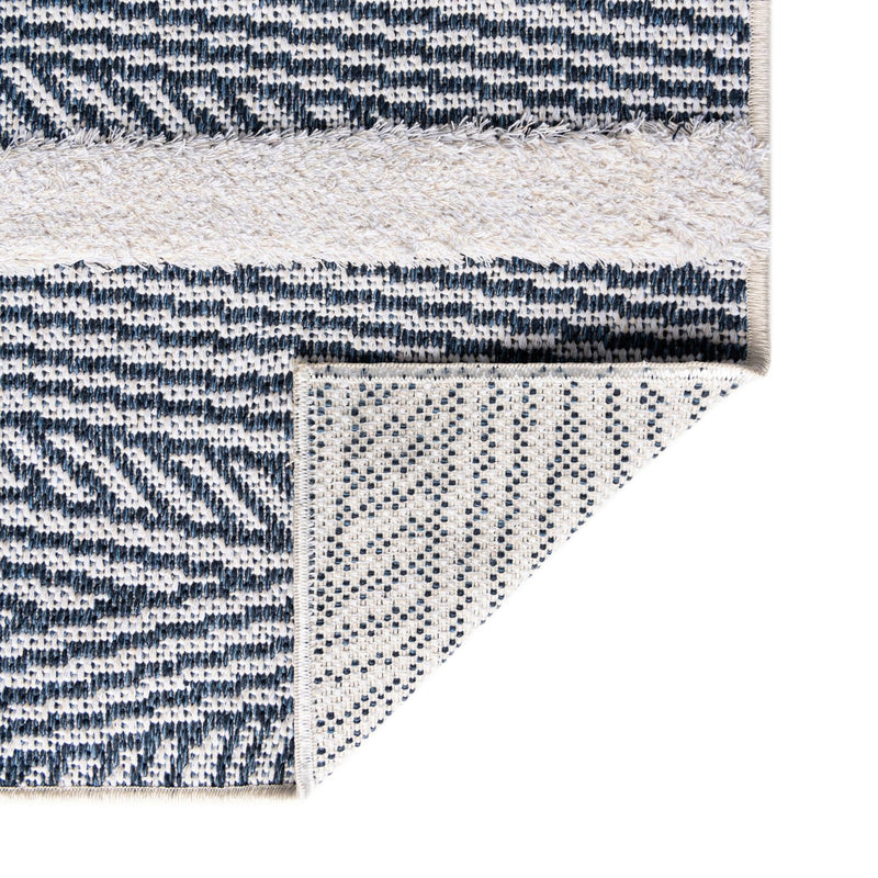 Marbella Meadows Collection Area Rug -  Alhambra Runner Navy Blue  lifestyle 56