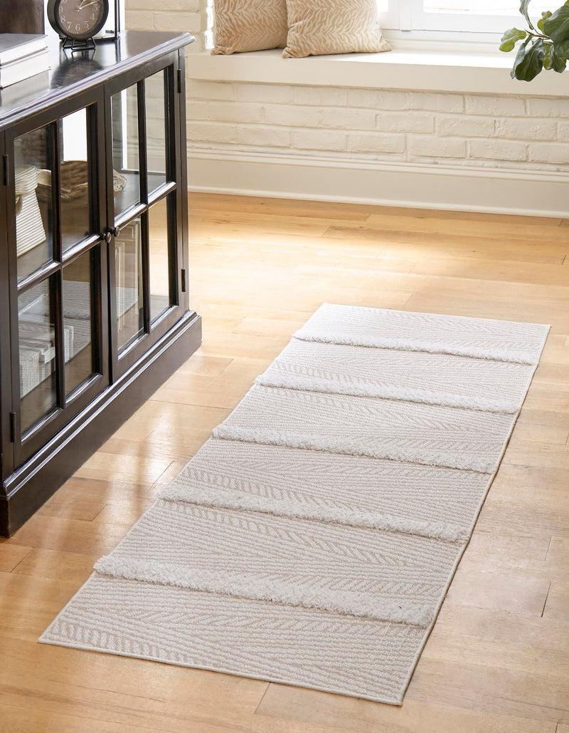 Marbella Meadows Collection Area Rug -  Alhambra Runner Beige  lifestyle 63