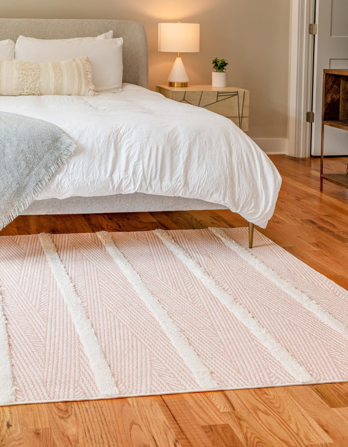 Marbella Meadows Collection Area Rug -  Alhambra Rectangle Pink  lifestyle 7
